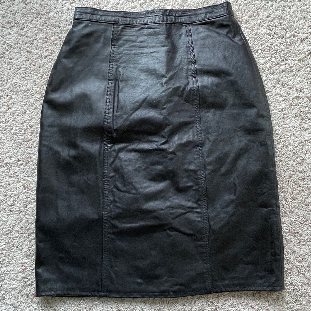 Leather skirt